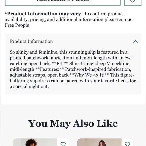 NEW Free People Intimately Your Better Side Midi Slip Dress Womens Size Small - Picture 6 of 7